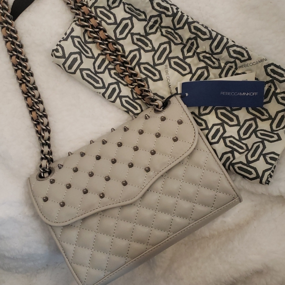 Rebecca Minkoff Dove Gray Studded Purse NWT